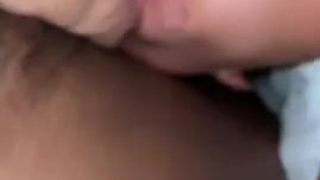 Ebony Couple Ebony Deepthroat Choking BBC GIF