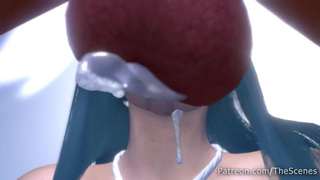 ThroatPie POV Gagging Extreme Deepthroat Busty GIF