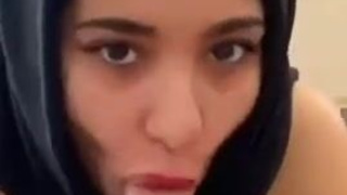Teen Hijab Facial Deepthroat GIF